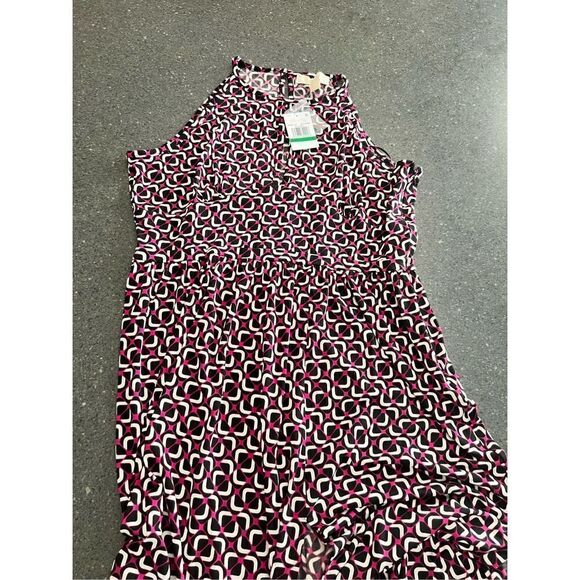 MICHAEL KORS Pink Sleeveless Maxi Dress with Slit size L - Picture 4 of 13